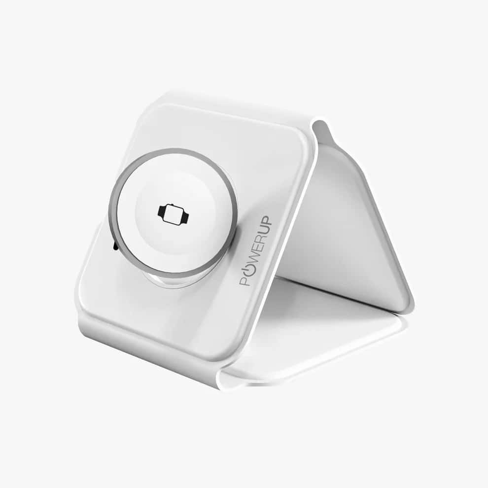 Powerup 3in1 Flat Wireless Charger  - White in bulk from India — Ant Mascot