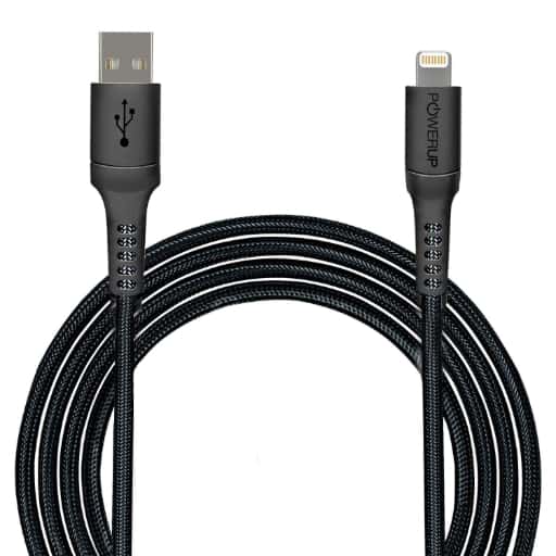 Powerup Apple Certified Charge & SYNC Lightning Cable (Black) in bulk from India — Ant Mascot