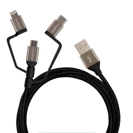 Powerup Stay Charged 3 In 1 Multiple USB Charging Cable in bulk from India — Ant Mascot