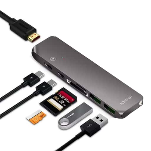 Powerup 7IN1 Multi-Functional Type-C USB HUB (Gunmetal) in bulk from India — Ant Mascot