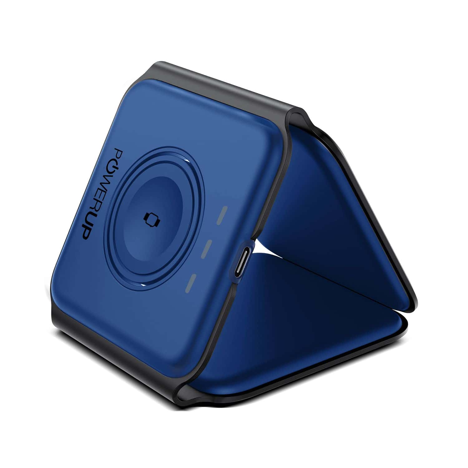 Powerup 3in1 Flat Wireless Charger Blue in bulk from India — Ant Mascot