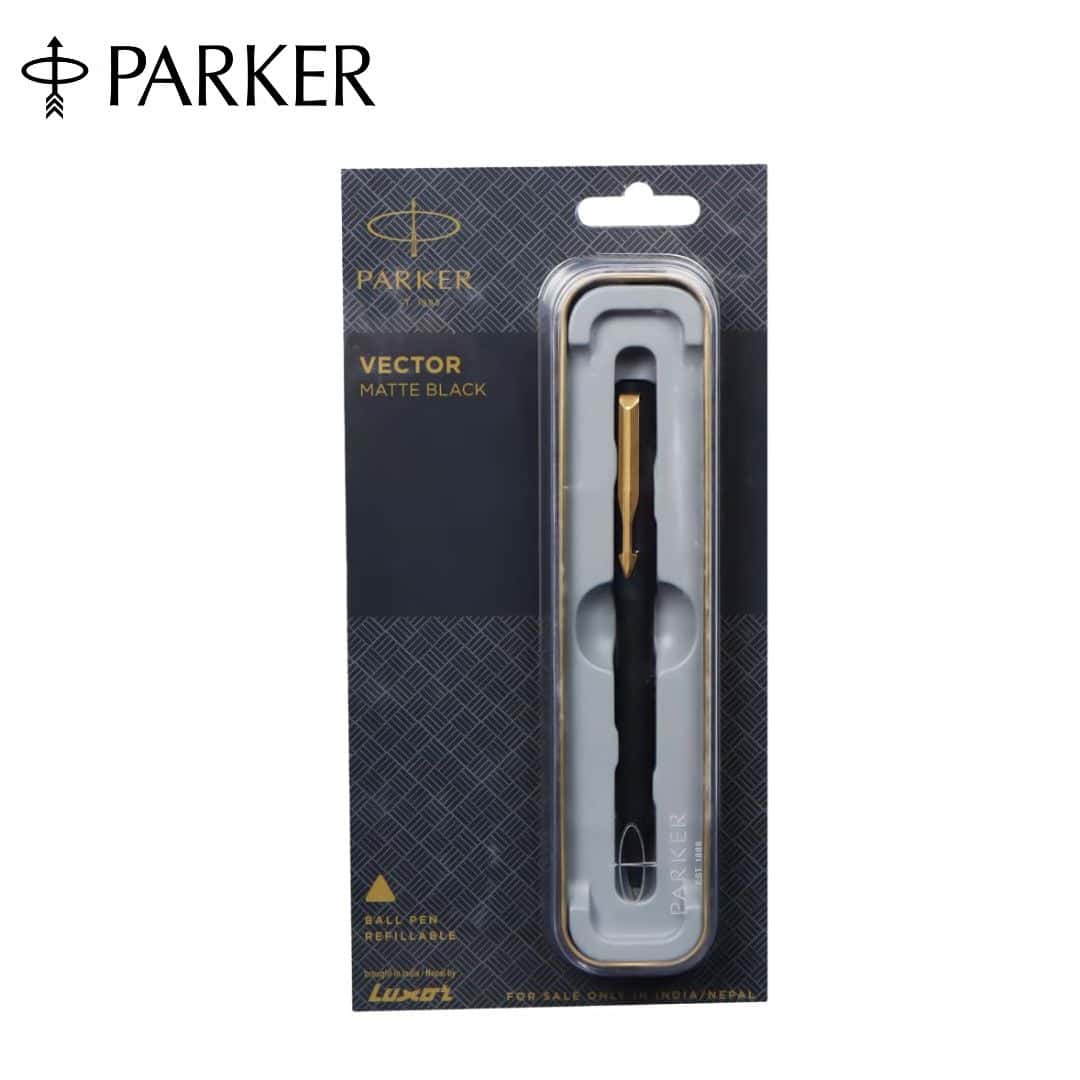 Parker Vector Matte Black Ball Pen in bulk from India — Ant Mascot