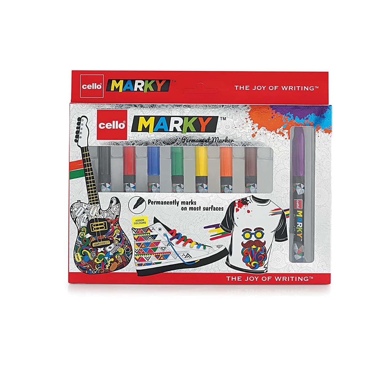 Cello Permanent Marker Pen Pack of 8 Colour in bulk from India — Ant Mascot