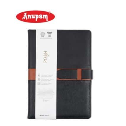 Anupam Posh Journal 192Pg A5 Black in bulk from India — Ant Mascot