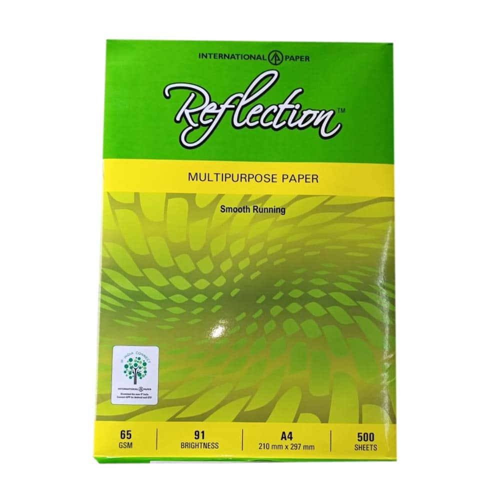 Reflection Copier Paper 65 GSM A4 in bulk from India — Ant Mascot