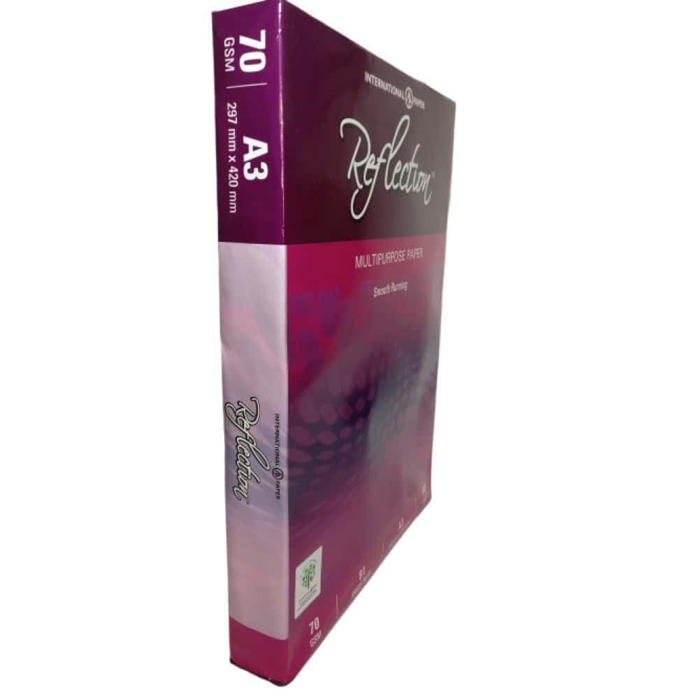 Reflection Copier Paper 70 GSM A3 in bulk from India — Ant Mascot