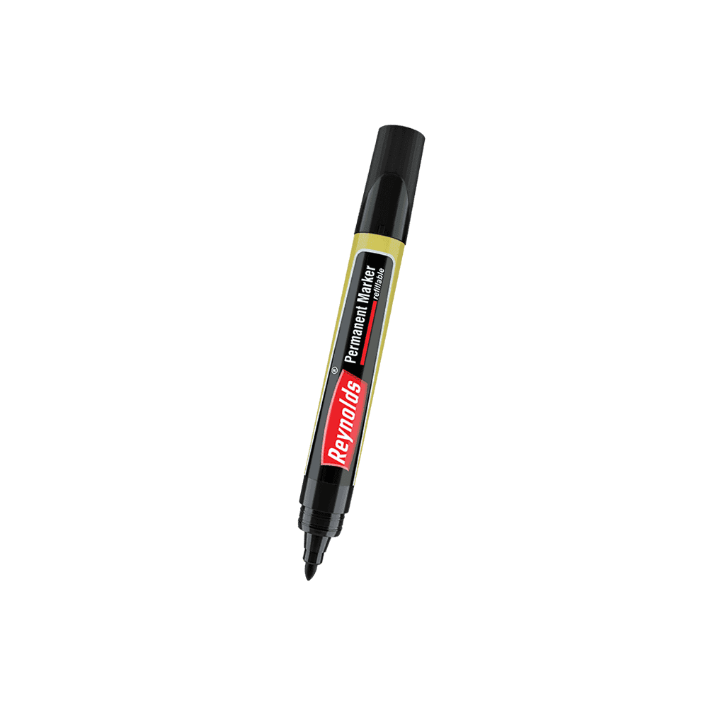 Reynolds Permanent Marker Black Pack Of 10 in bulk from India — Ant Mascot