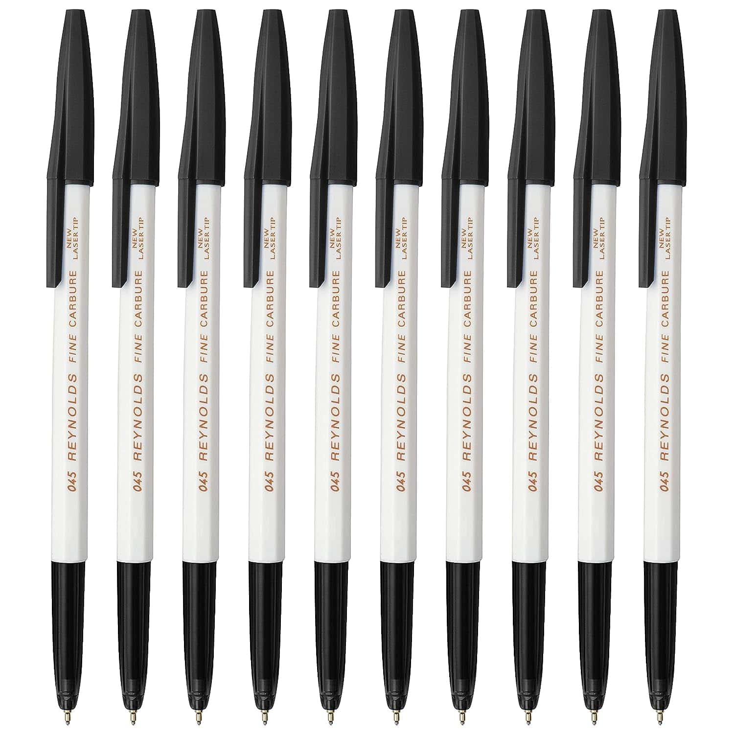 Reynolds 045 Ball Pen Black Pack Of 10 in bulk from India — Ant Mascot