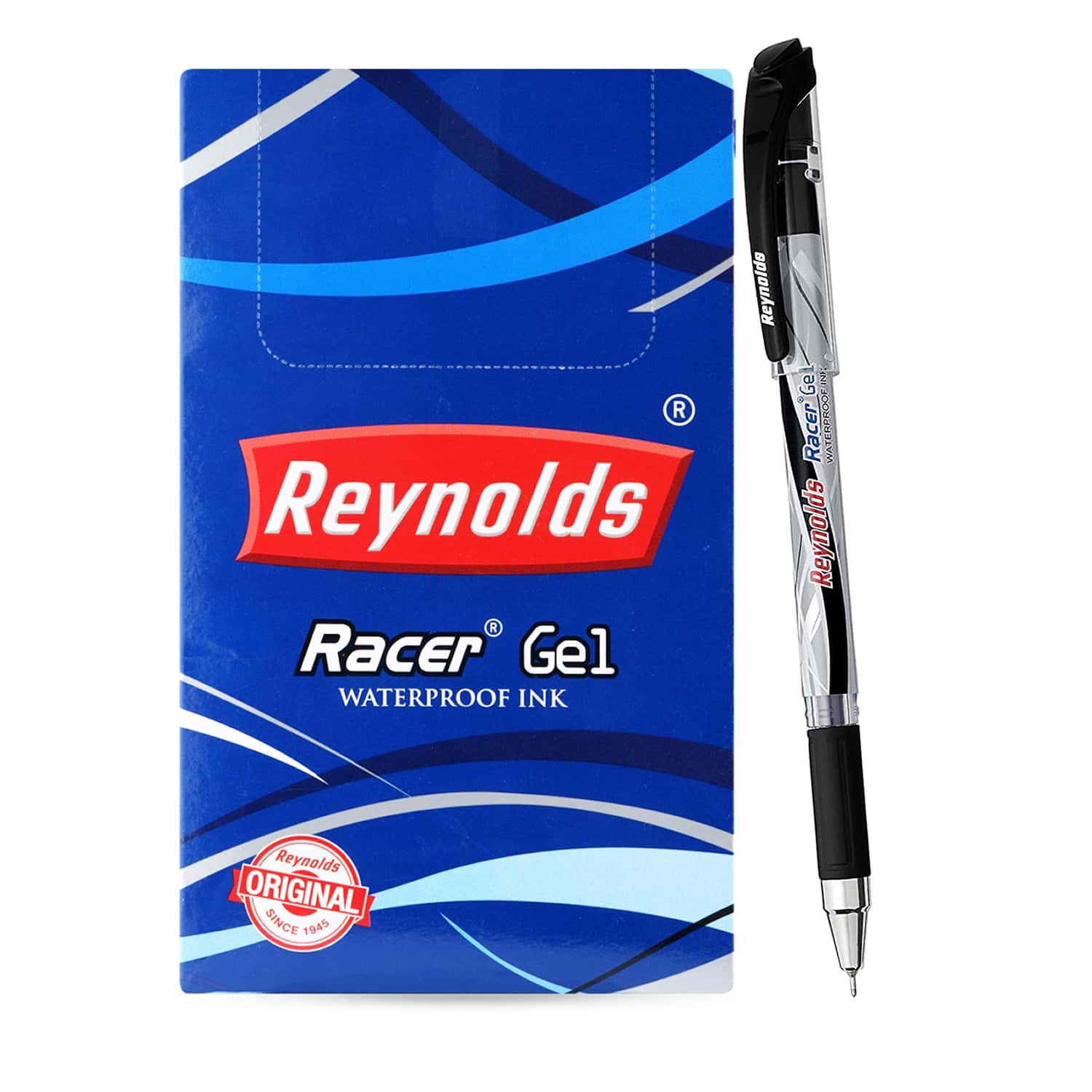 Reynolds Racer Gel Pen Black Pack of 20 in bulk from India — Ant Mascot
