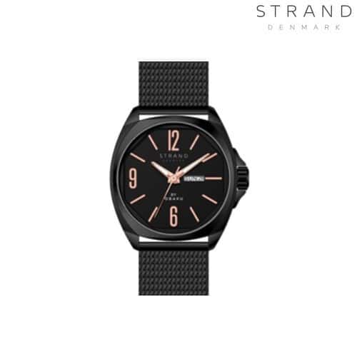 Strand by Obaku Douglas Charcoal Men's Watch - S722GDBBMB in bulk from India — Ant Mascot