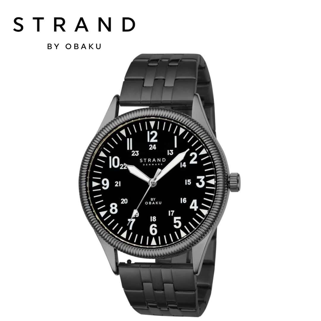 Strand by Obaku Reef Dark Men's Watch - S724GXBBSB in bulk from India — Ant Mascot