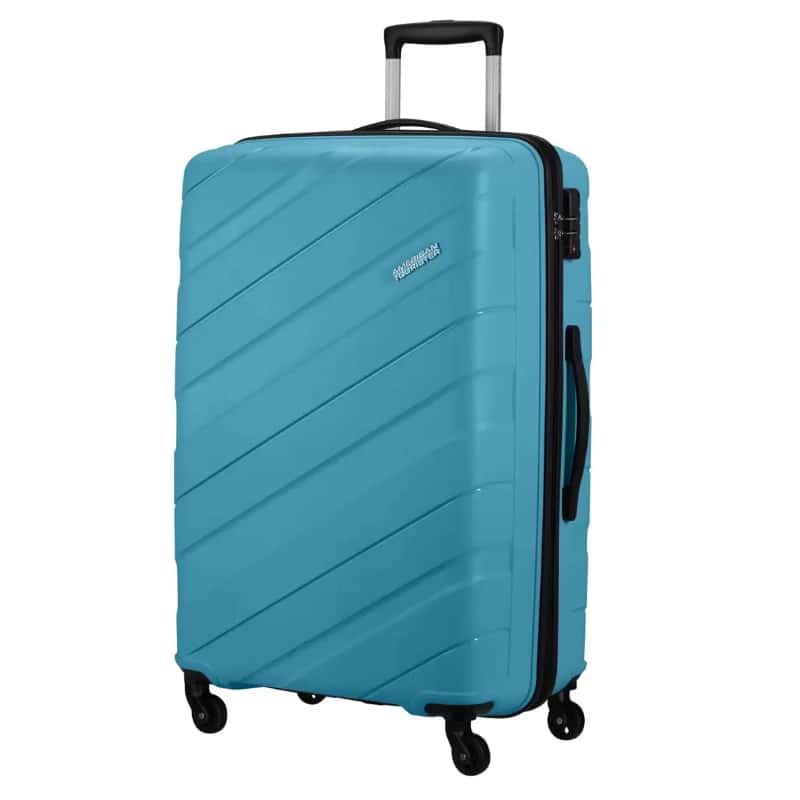 American Tourister Tuscon DZ Spinner � Breeze Blue (55 cm) in bulk from India — Ant Mascot