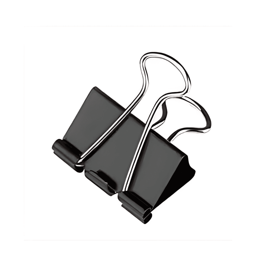 Music 555 25mm Silver Binder Clip | Sturdy Office Essentials in bulk from India — Ant Mascot