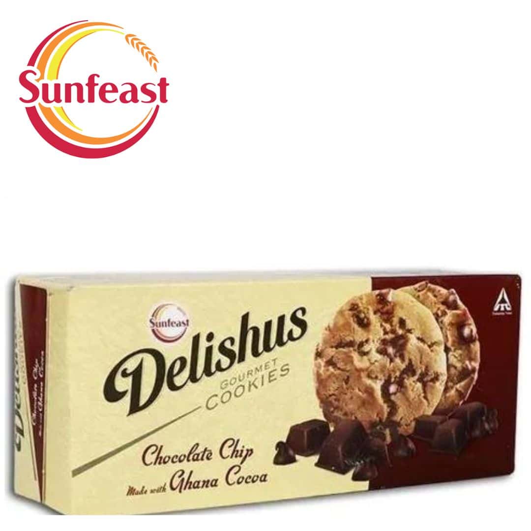 Sunfeast DELISHUS GHANA CHOCO CHIPS 60G in bulk from India — Ant Mascot