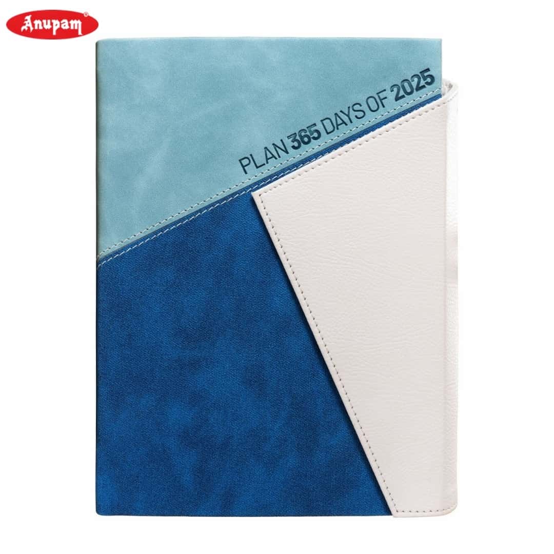 Anupam Slant Diary 2025 A5 (80 GSM) Blue in bulk from India — Ant Mascot
