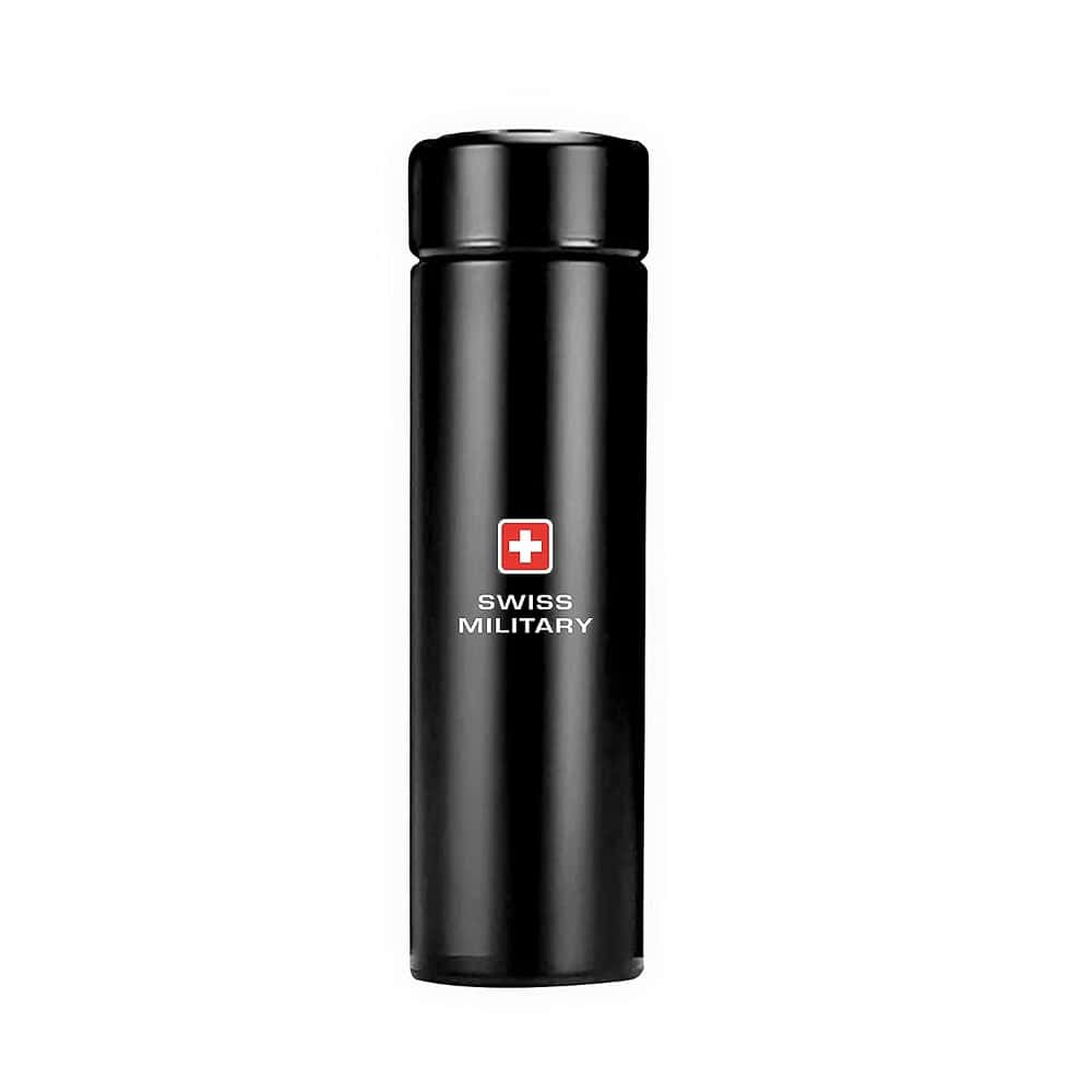 Swiss Miltary Digital Vacuum Flask Black in bulk from India — Ant Mascot