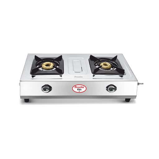 Preethi Elda SS 2-Burner Glass Gas Stove (Silver, Manual) in bulk from India — Ant Mascot