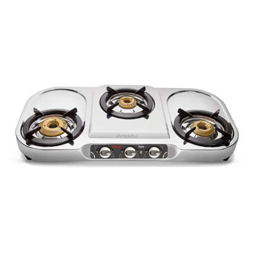 Preethi Topaz MI Stainless Steel 3 Burner Gas Stove in bulk from India — Ant Mascot
