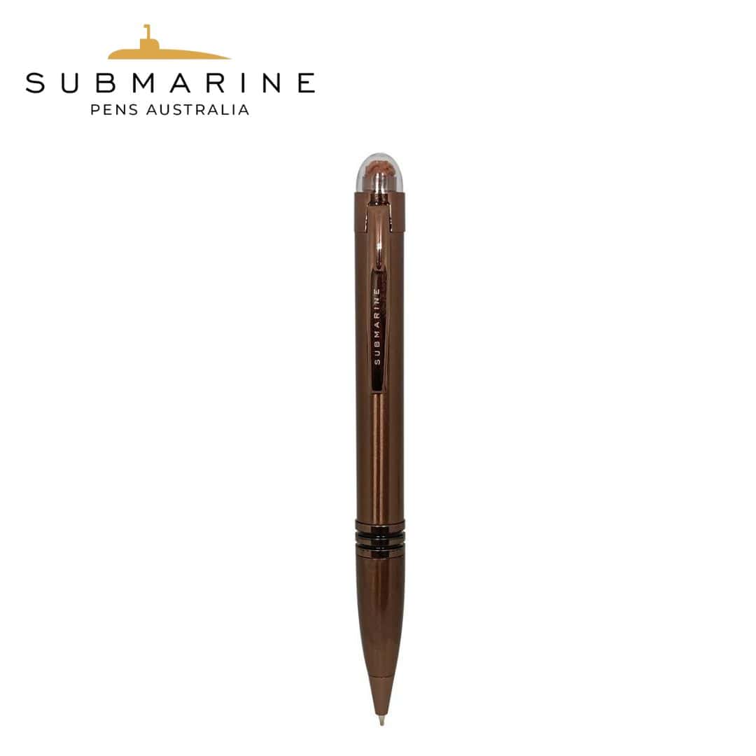Submarine 1004 Coffee American Ball Pen | Bold Design in bulk from India — Ant Mascot