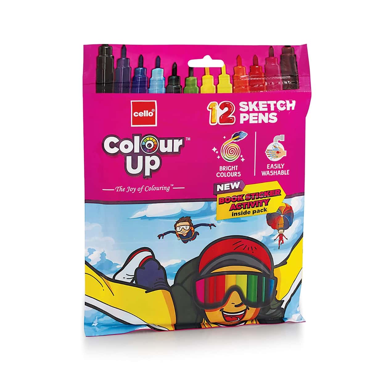 Cello Sketch Pens Pack Of 12 in bulk from India — Ant Mascot