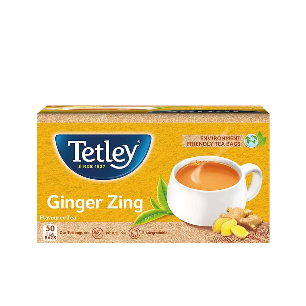 Tetley Flavour Tea 50's Bags Ginger in bulk from India — Ant Mascot