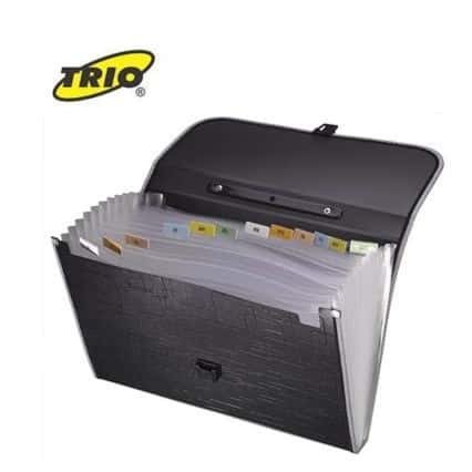 Trio Expanding Black Magic File Handle Lock 13 Pockets in bulk from India — Ant Mascot