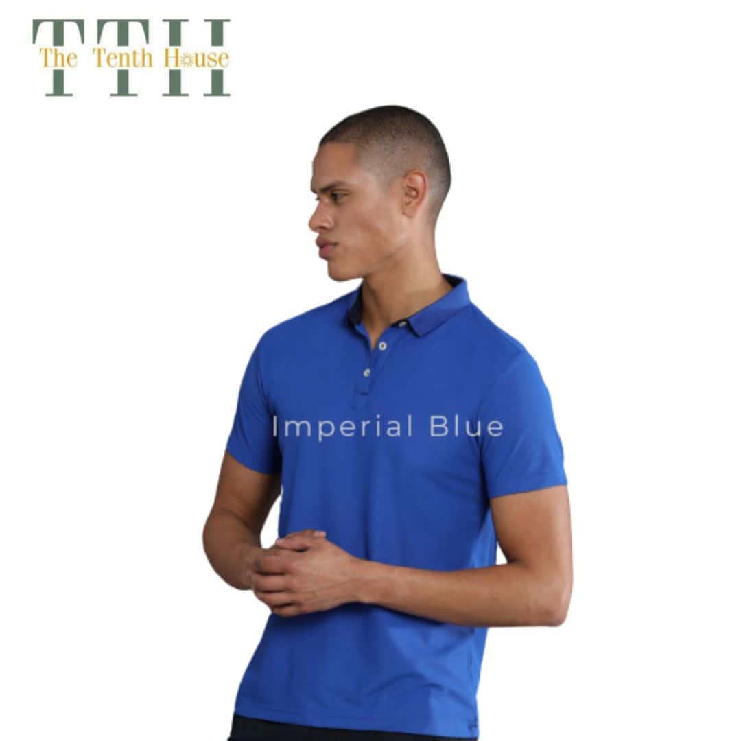 TTH Mars200 Dry Fit Polo T Shirt Blue in bulk from India — Ant Mascot