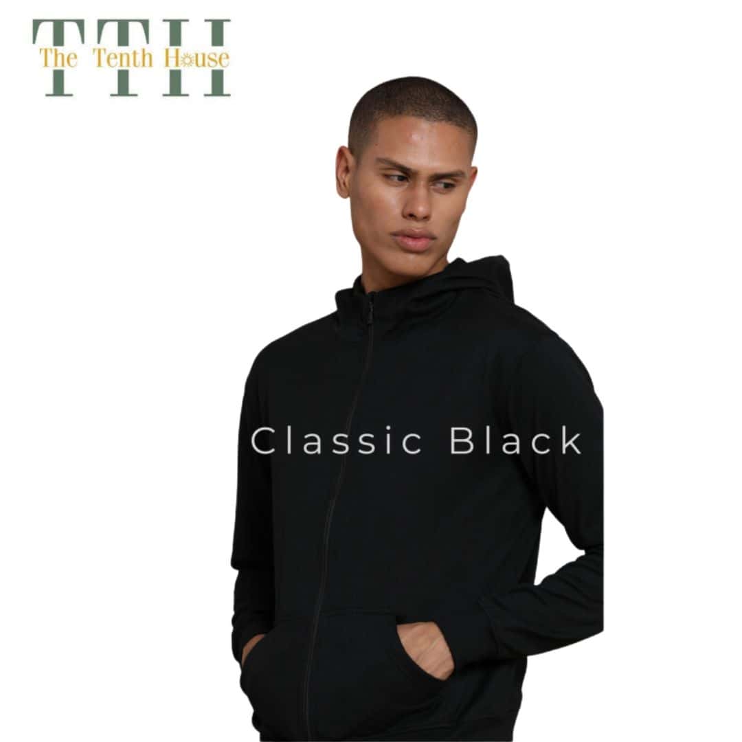 TTH 2 In 1 Zipper Hoodie Black in bulk from India — Ant Mascot