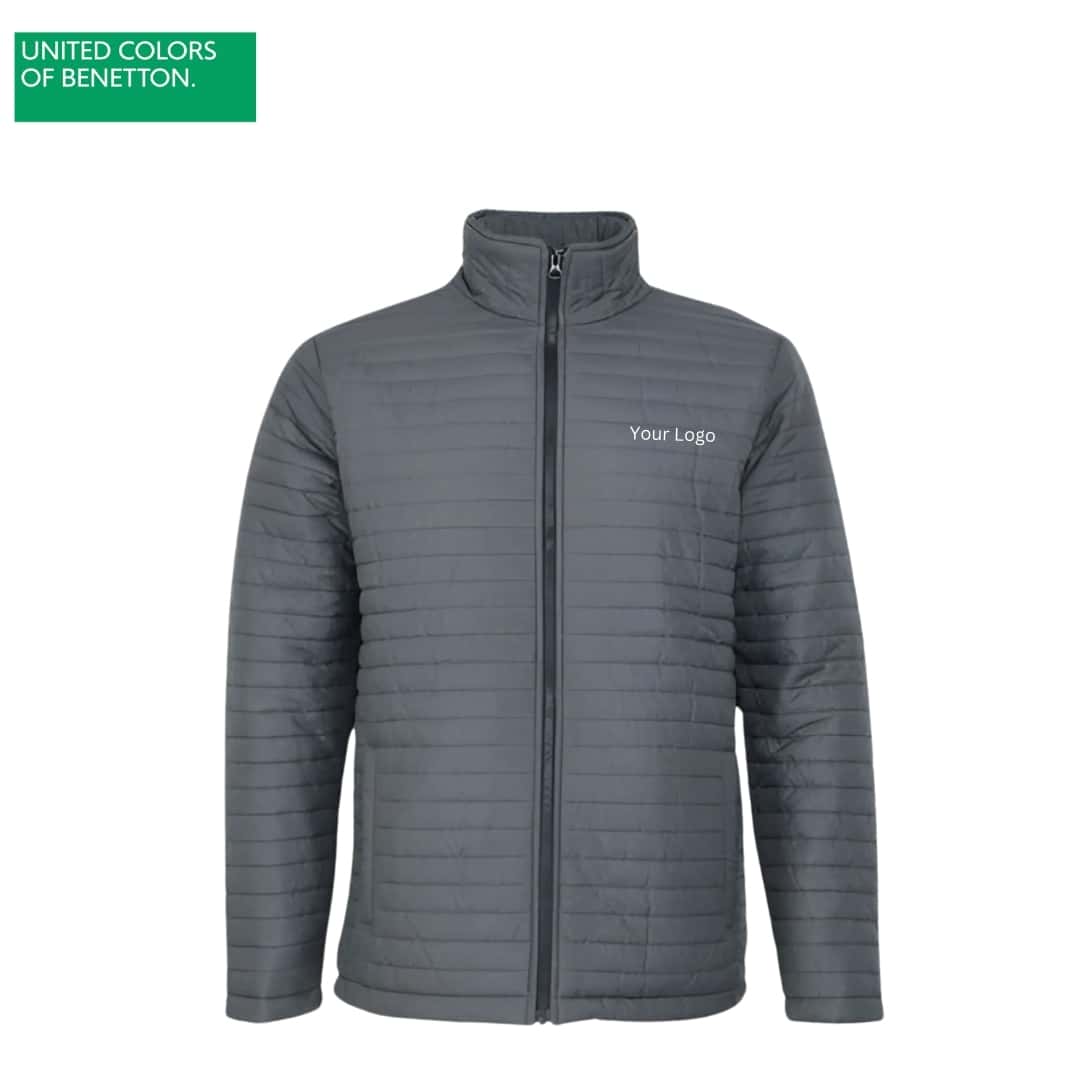 United Colors of Benetton Grey Full Sleeve Bomber Jacket in bulk from India — Ant Mascot