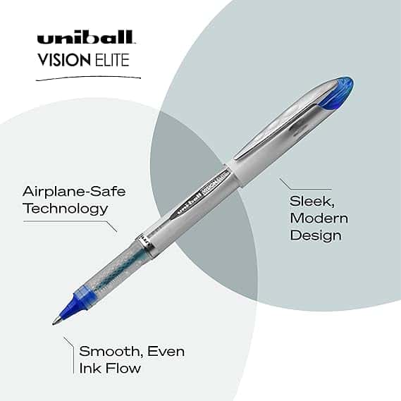 Uniball Vision Elite Roller Pen 0.8mm in bulk from India — Ant Mascot