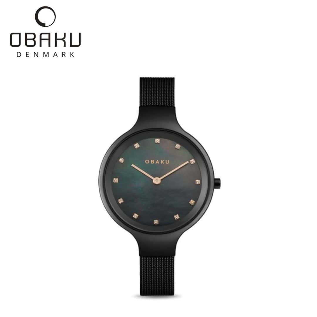 Obaku Sky Charcoal Women Watch - V173LXBBMB in bulk from India — Ant Mascot
