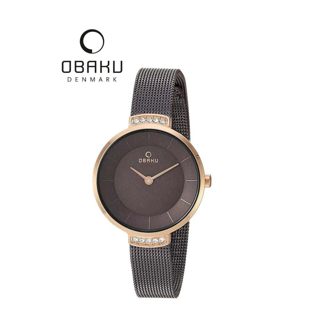 Obaku Varm Walnut Women Watch - V177LEVNMN in bulk from India — Ant Mascot