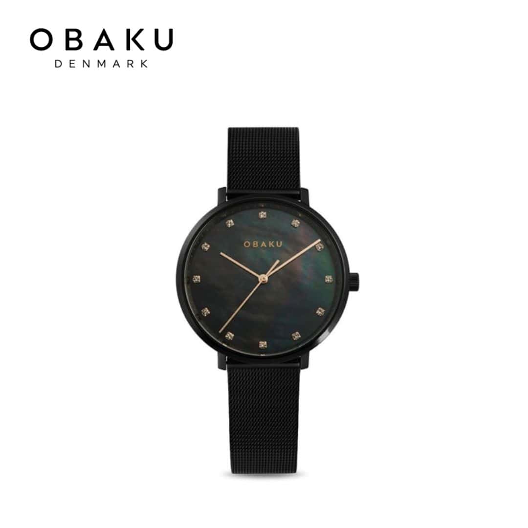 Obaku Vest Charcoal Women Watch - V186LXBBMB in bulk from India — Ant Mascot