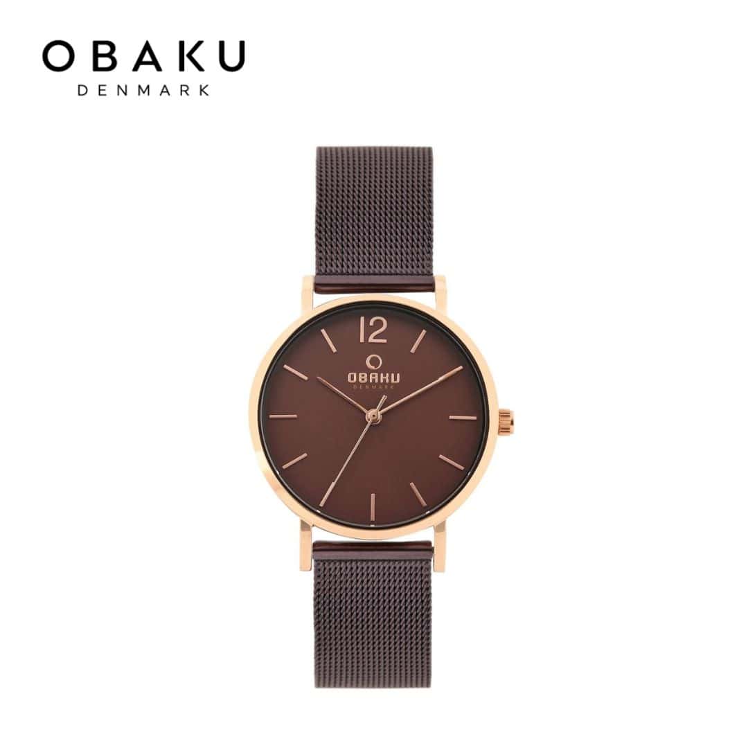 Obaku Mark Lille Walnut Women Watch - V197LXVNMN in bulk from India — Ant Mascot
