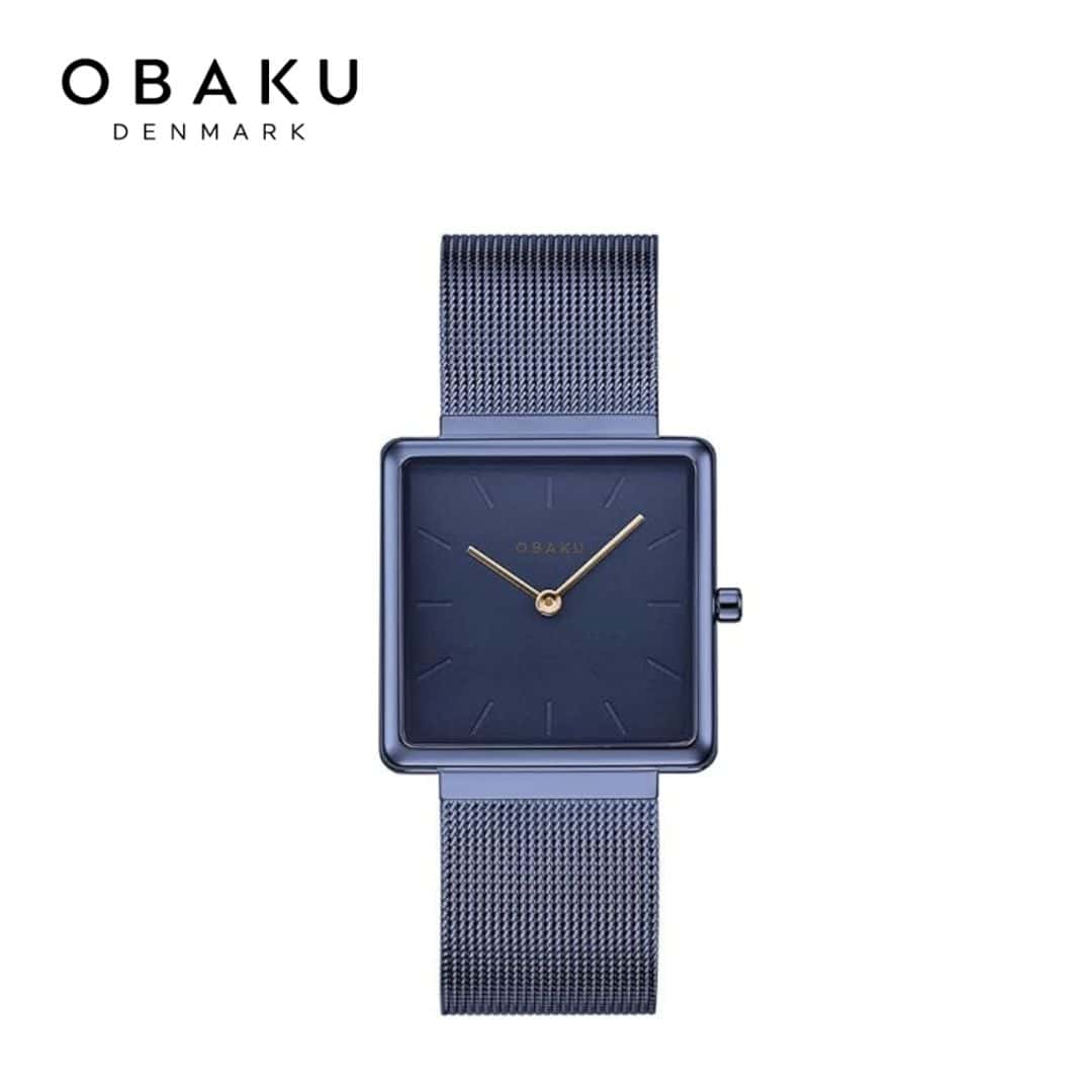 Obaku Kvadrat Blue Women Watch - V236LXLLML in bulk from India — Ant Mascot