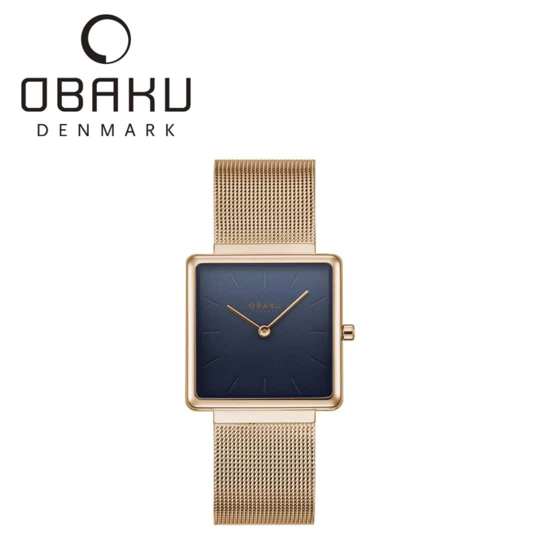 Obaku Kvadrat Gold Women Watch - V236LXVLMV in bulk from India — Ant Mascot