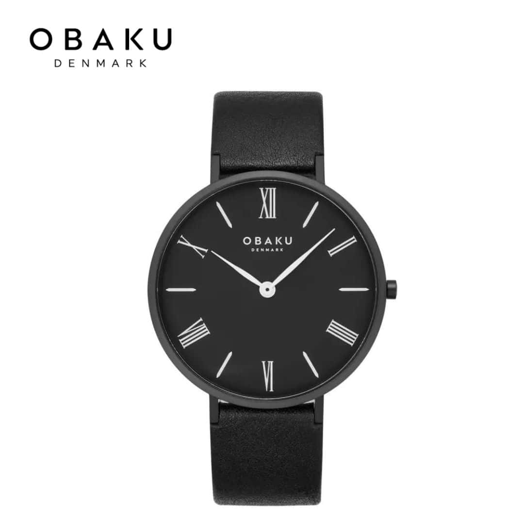 Obaku Folie Ebony Men Watch- V283GXBBRB in bulk from India — Ant Mascot