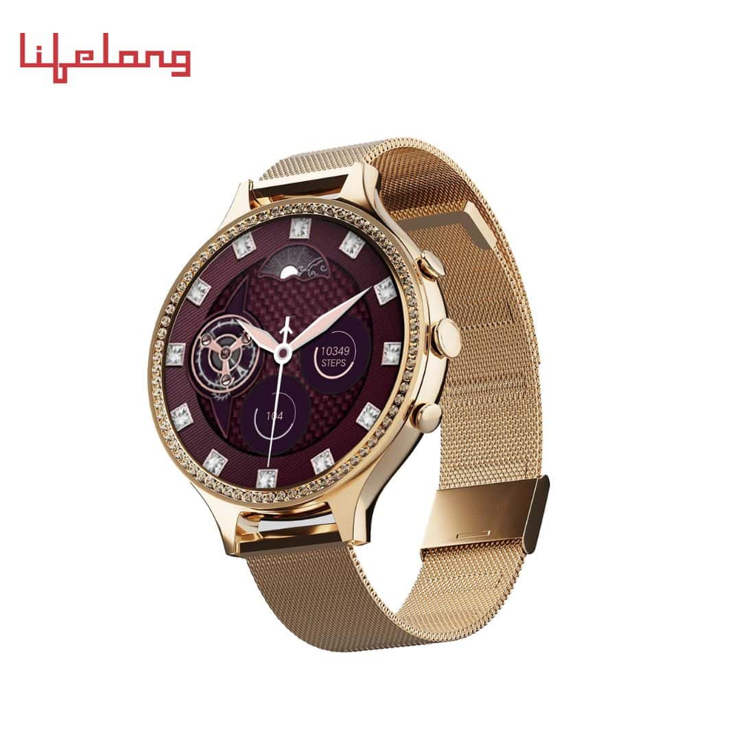 Vibez by Lifelong Jewel Smartwatch for Women, 1.32 inch HD Display, 3 Additional Straps, Bluetooth Calling, Voice Assitance, Health Tracker, Multiple Watch Faces, Quick View in bulk from India — Ant Mascot