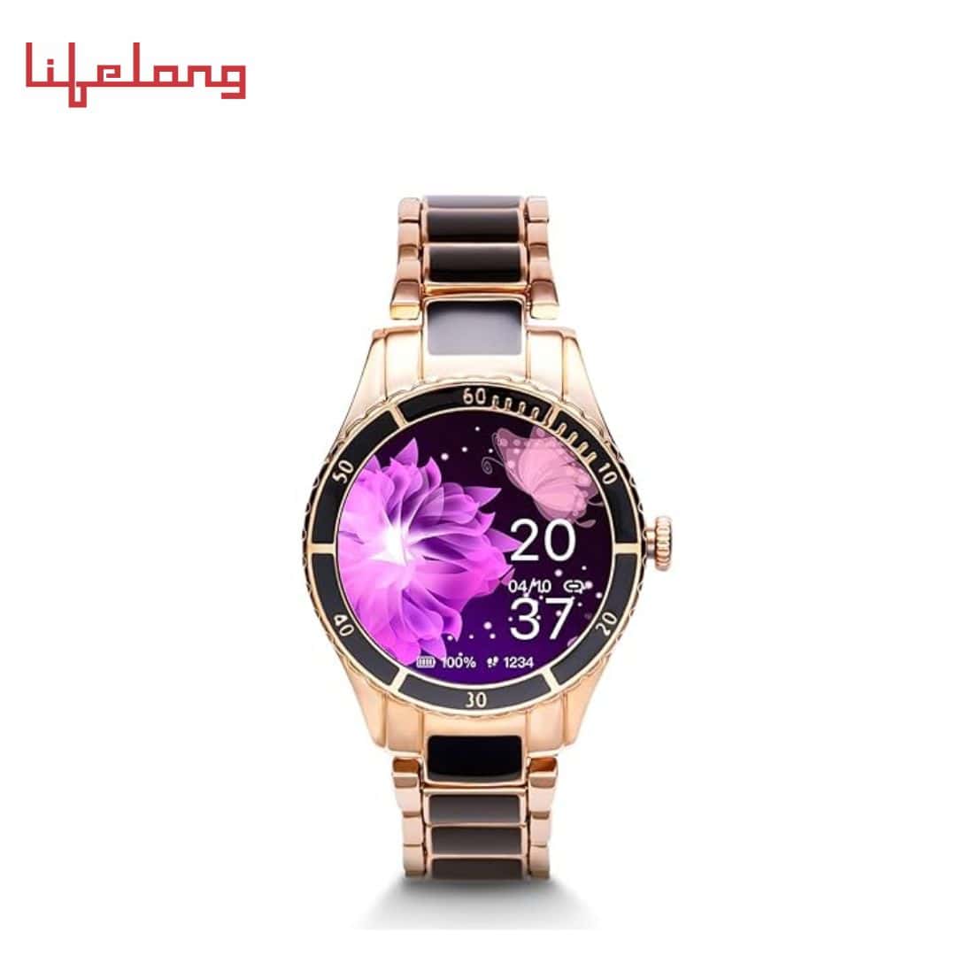 Vibez by Lifelong VBSWW81 Cacia Women Smartwatch Bluetooth Calling 1.09" HD Display|24x7 Heart Rate, SpO2 Tracking, Sleep Monitor|IP67|8+ Sports Mode|3 Days Battery Backup(1 Year Warranty, Black) in bulk from India — Ant Mascot