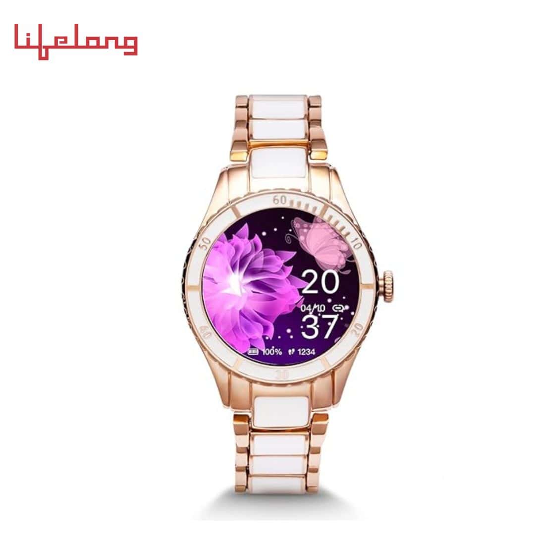 Vibez by Lifelong VBSWW810 Cacia Women Smartwatch Bluetooth Calling 1.09" HD Display|24x7 Heart Rate & SpO2 Tracking, Sleep Monitor|IP67|8+ Sports Mode|3 Days Battery Backup(1 Year Warranty, White) in bulk from India — Ant Mascot