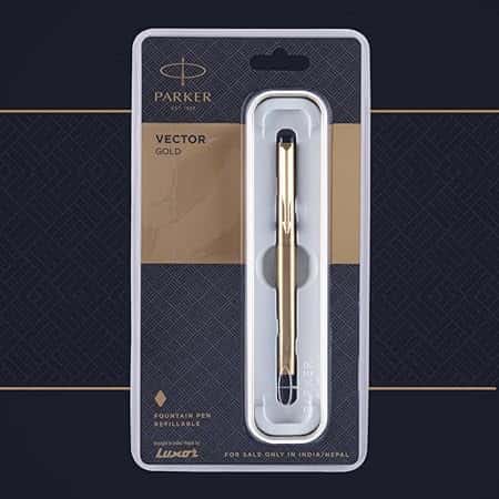 Parker Vector Gold Fountain Pen GT in bulk from India — Ant Mascot