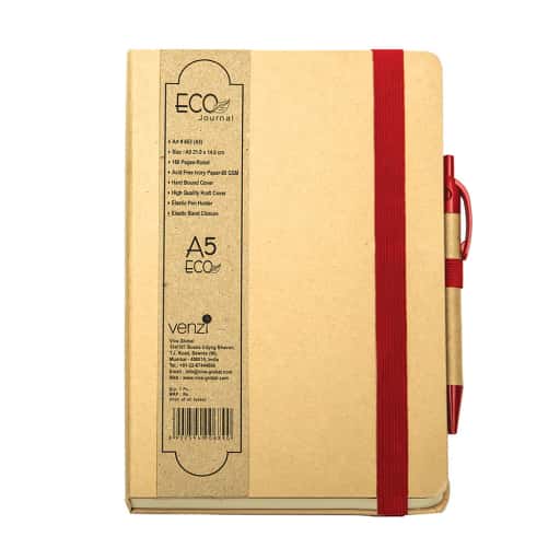 Viva Eco Kraft Notebook -w/pen in bulk from India — Ant Mascot