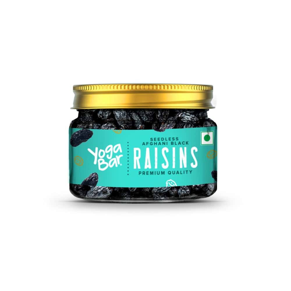 Yoga Bar Black Raisins � Classic Jar (100g) in bulk from India — Ant Mascot