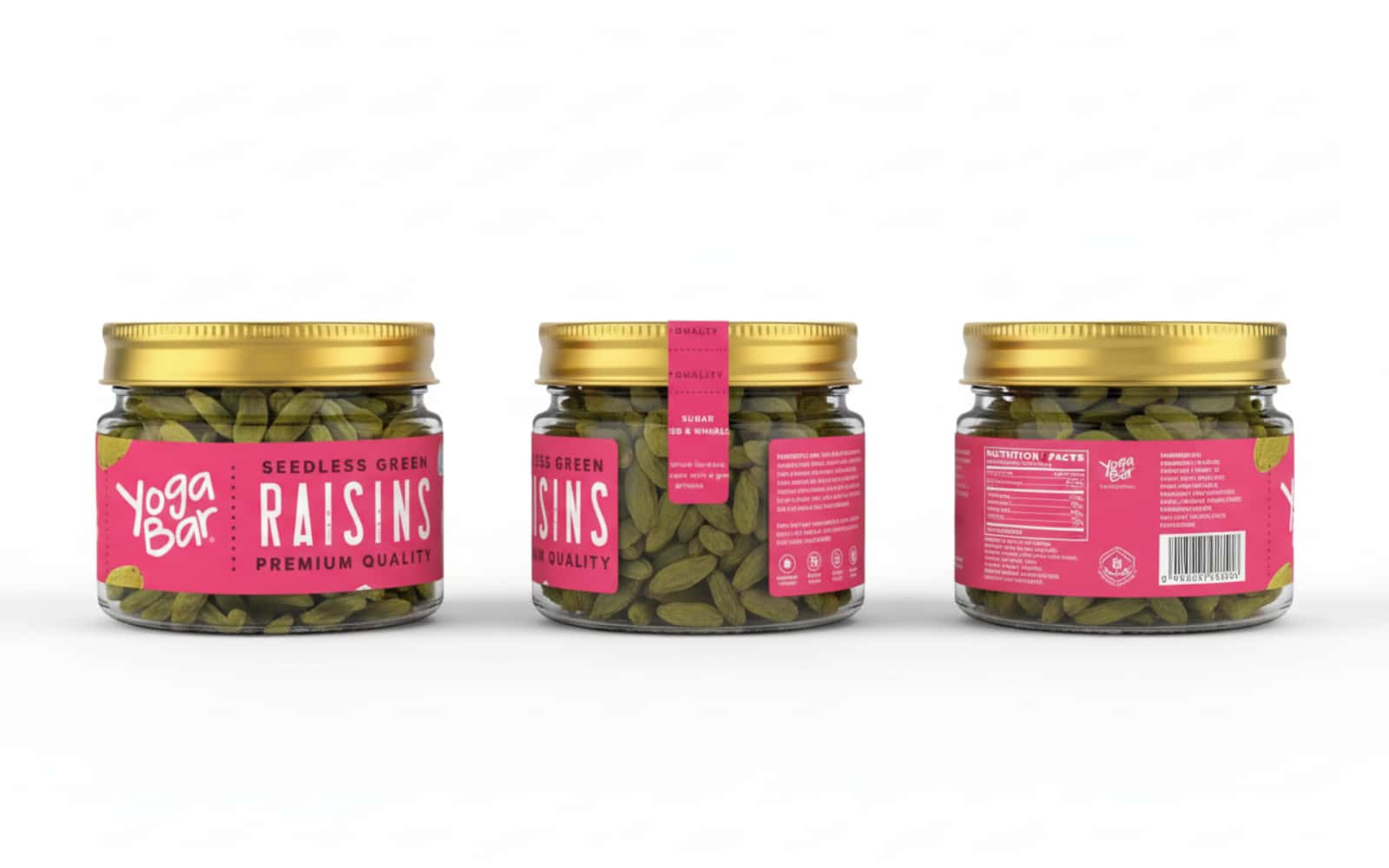 Yoga Bar Green Raisins � Classic Jar (100g) in bulk from India — Ant Mascot