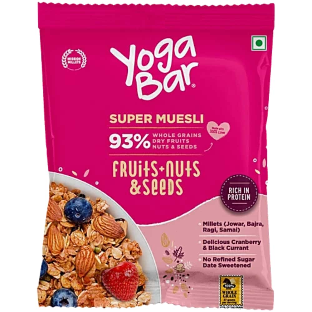 Yoga Bar Fruits, Nuts & Seeds Muesli (40g) in bulk from India — Ant Mascot