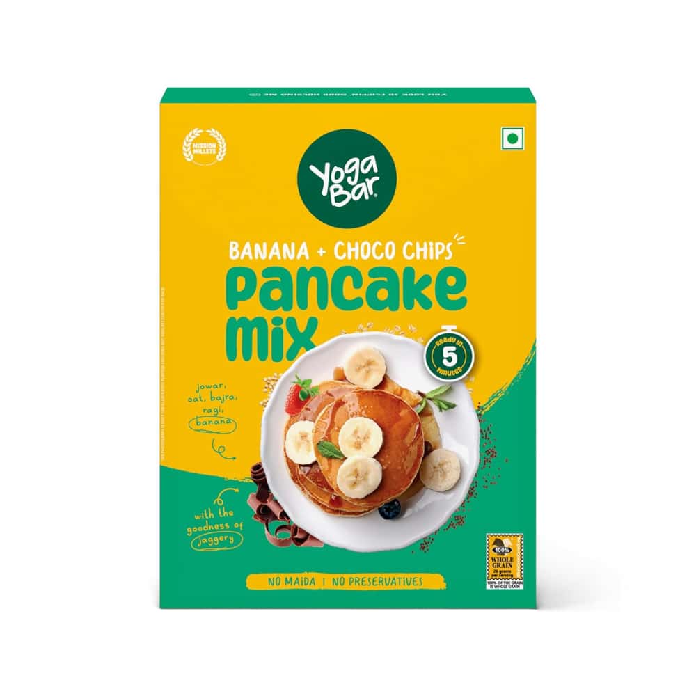 Yoga Bar Pancake Mix Banana + Choco Chips (150g) in bulk from India — Ant Mascot