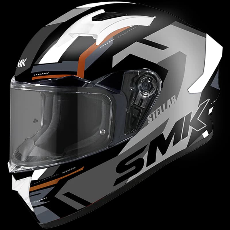 SMK STELLAR CLEAR VISOR KPOWER GRAPHIC GL267 L HELMET