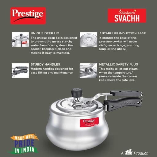 Prestige 10756 Nakshatra Plus Svachh Pressure Handi, 3 L