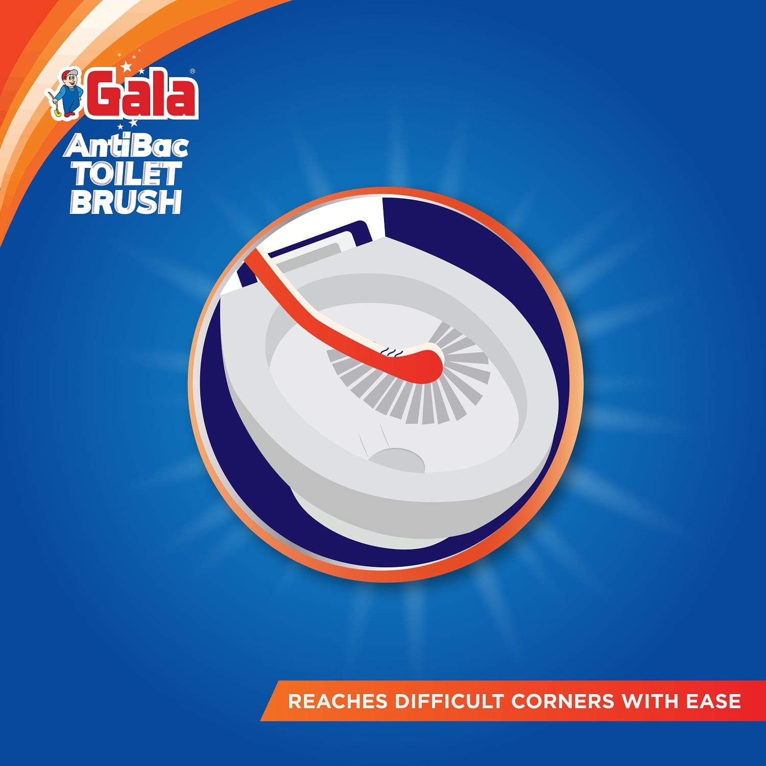 Gala Double Hockey Antibac Toilet Brush