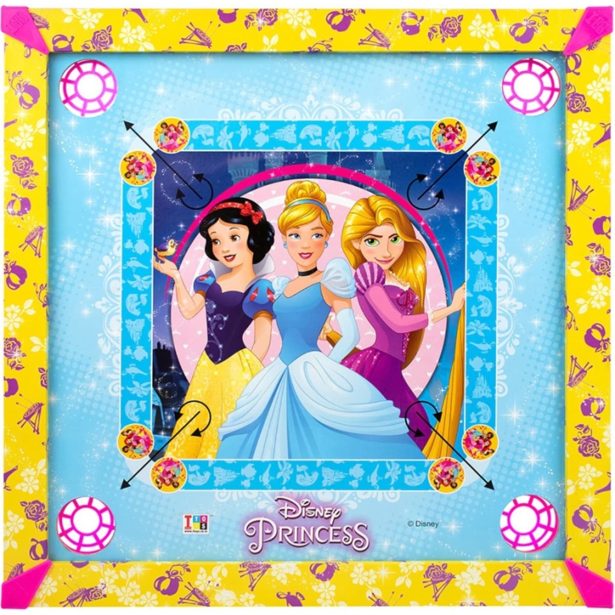 Itoys Toy Carrom 20X20 Disney Princess